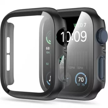 Tech-Protect Defense360 Hülle für Apple Watch 4/5/6/SE/1/2/3 (44mm) Schwarz
