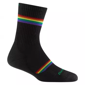 Darn Tough Damen Prism Micro Crew Lightweight Cushion Socken - Schwarz