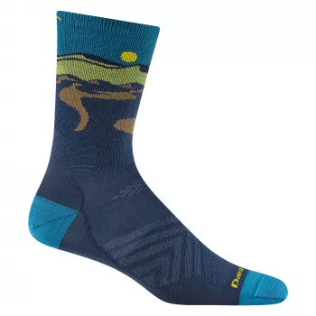 Darn Tough Ridge Runner Micro Crew Ultra-Leicht-Laufsocken - Mitternacht