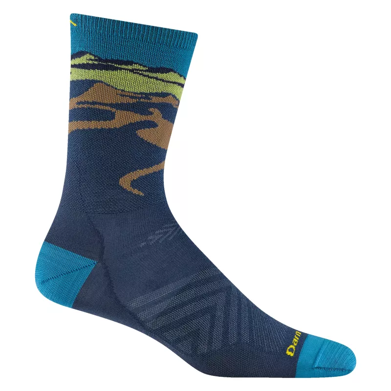 Darn Tough Ridge Runner Micro Crew Ultra-Leicht-Laufsocken - Mitternacht