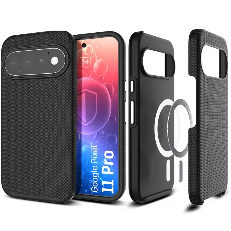 3mk Hardy Shockproof MagCase für Google Pixel 11 Pro, Transparent