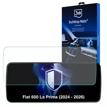 3MK PROTECTION Fiat 600 La Prima (2024-2026) TechWrap Matter Displayschutzfolie für das mittlere Display