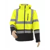 AWTOOLS Softshell-Jacke T3 mit hoher Sichtbarkeit, reflektierend, Schwarz, Größe S