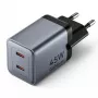 VENTION GaN 90W Dual-USB-C-Wandladegerät (45W+45W) - Schwarz