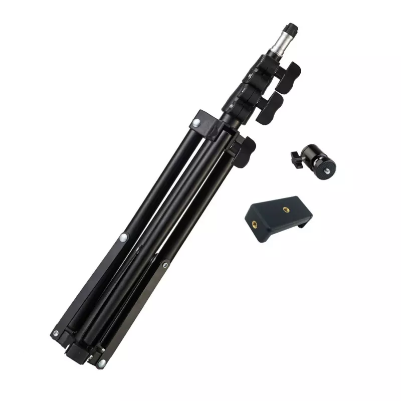 MOZOS ST-SELFIE Selfie-Stick-Stativ mit Bluetooth-Fernauslöser für Smartphones, 68 cm, Schwarz