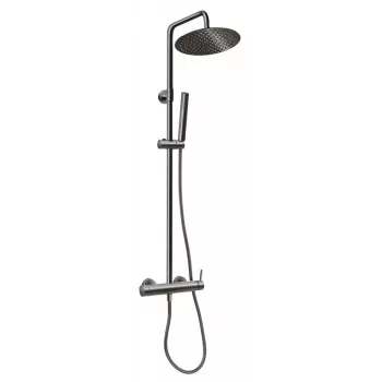FERRO Ciriculus Thermostatischer Duschset in Waffenmetall