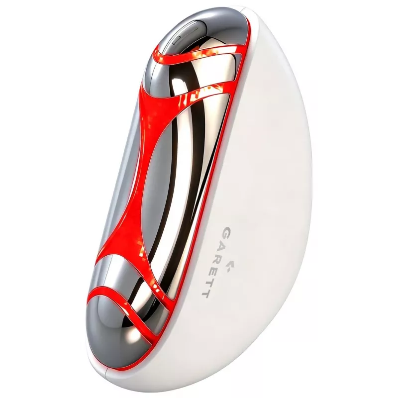 Garett Beauty Glow Stone Weiß – Elektronischer Gesichtsmassager mit Wärme und Vibration