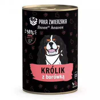 Paka Zwierzaka Seventh Heaven Alleinfuttermittel für ausgewachsene Kaninchen mit Kaninchen & Heidelbeere, 400g