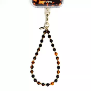 Crong Phone Charm Lanyard - Schildpattmuster Perlenband