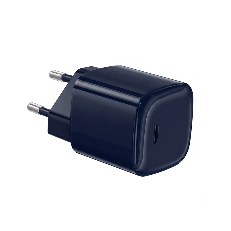 Crong NEO GaN 40W USB-C PD 3.2 Wandladegerät mit AVS - Marineblau