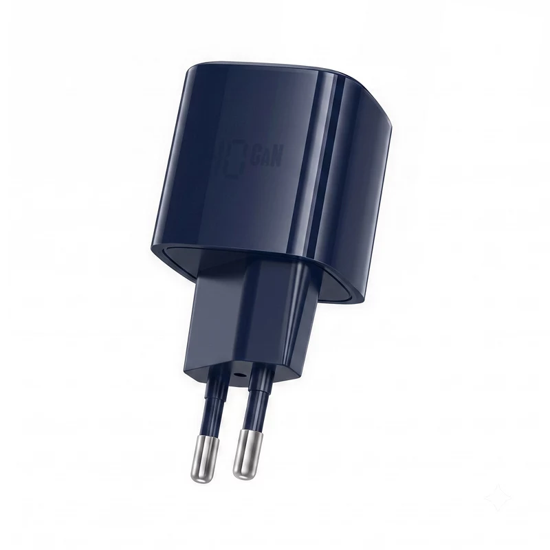 Crong NEO GaN 40W USB-C PD 3.2 Wandladegerät mit AVS - Marineblau