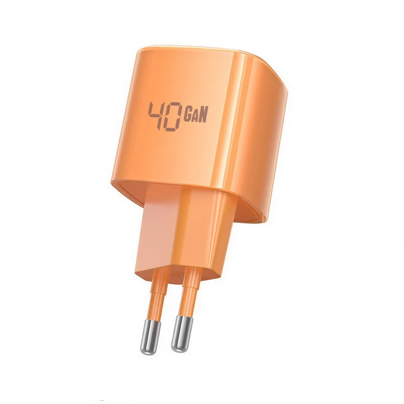 Crong NEO GaN-Ladegerät 40W USB-C PD 3.2 mit AVS (Orange)