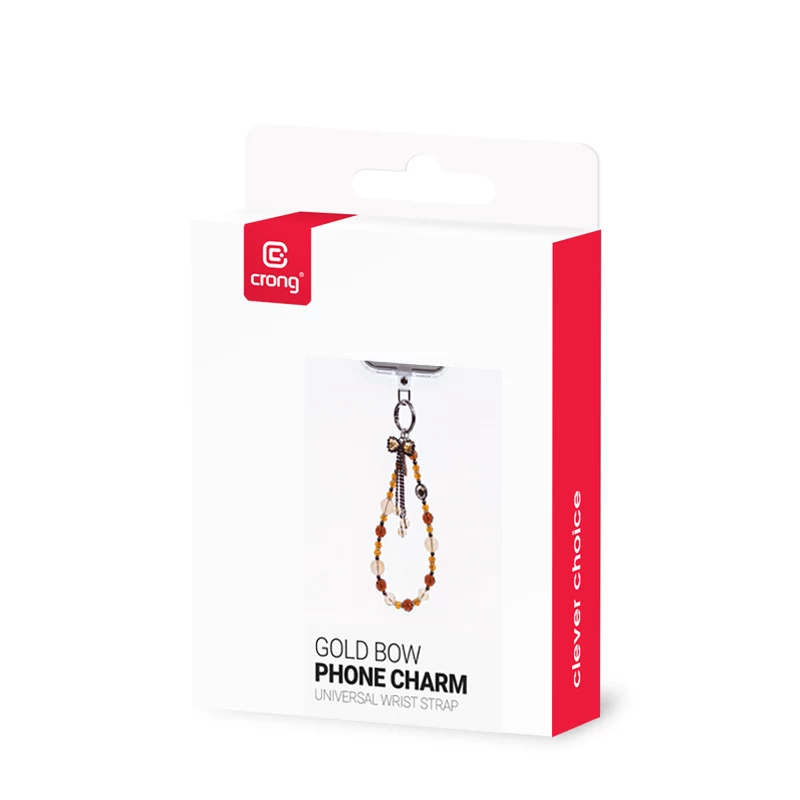 Crong Handy-Anhänger Lanyard - Goldene Schleife