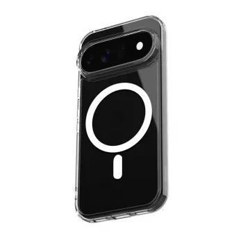 Crong Hybrid Clear Magnetic Case für Google Pixel 11 - MagSafe-kompatibel, transparent