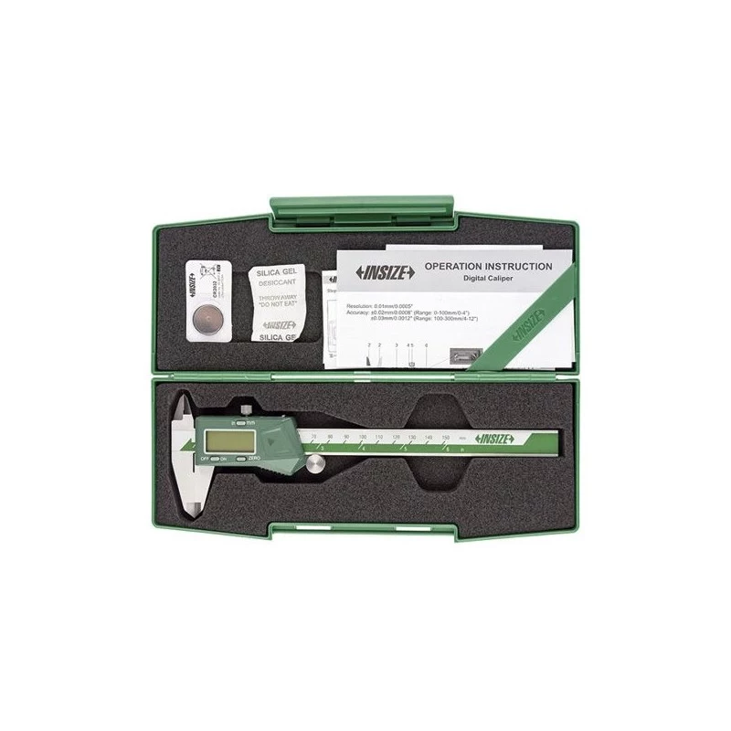 150 mm Digitaler Messschieber mit Datenausgang, 6 Zoll, Edelstahl, 3V