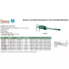 150 mm Digitaler Messschieber mit Datenausgang, 6 Zoll, Edelstahl, 3V