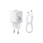 Baseus Palm 20W Wandladegerät, 1x USB-A + 1x USB-C, QC3.0/PD3.0, mit 1 m USB-C Kabel, Weiß (P10111608213-01)