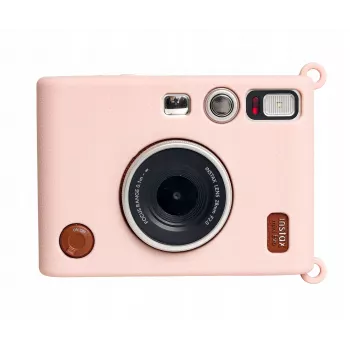 LOVEINSTANT Silikonhülle für Fujifilm Instax Mini Evo, Pink