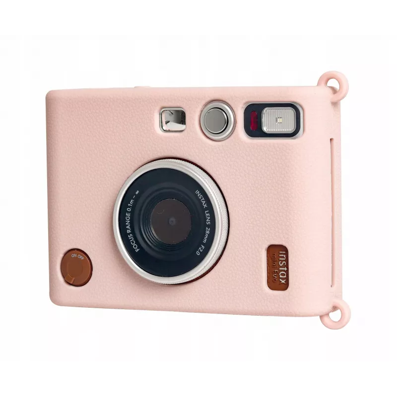 LOVEINSTANT Silikonhülle für Fujifilm Instax Mini Evo, Pink