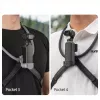 SUNNYLIFE Flexibler Nackenhalter für DJI Osmo Pocket 3/4, POV Action-Kameras, Schwarz