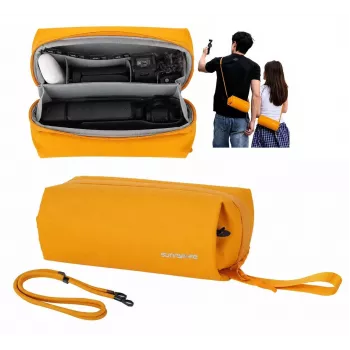 Sunnylife B018-Y Organizer-Tasche für DJI Osmo Pocket 3 / Insta360 X5 / Go 3S, Gelb