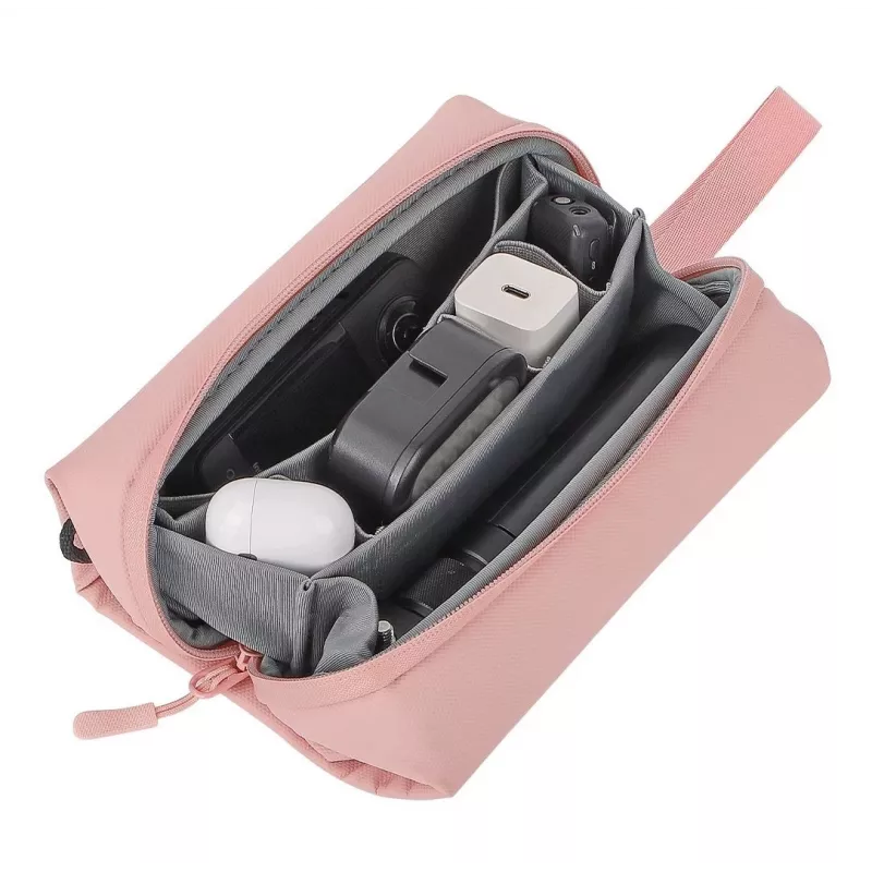 SUNNYLIFE Hartschalen-Tragekoffer-Organizer für DJI Osmo Pocket 3, Insta360 X5 & Go 3s – Pink