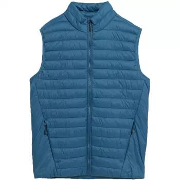 4F Herren-Denim-Weste M062 - Knopfleiste ärmellos, reguläre Passform, XL