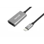 Accura USB-C auf HDMI 4K 60Hz Adapterkabel M/F 0,23m