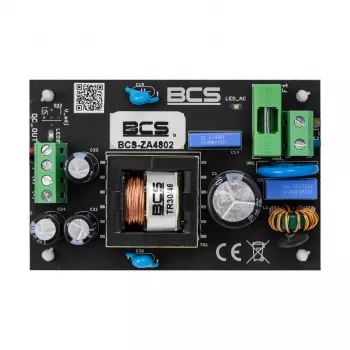 BCS BCS-ZA4802 4-Kanal passiver Video-Balun-Transceiver für AHD/TVI/CVI/CVBS über UTP, Schwarz