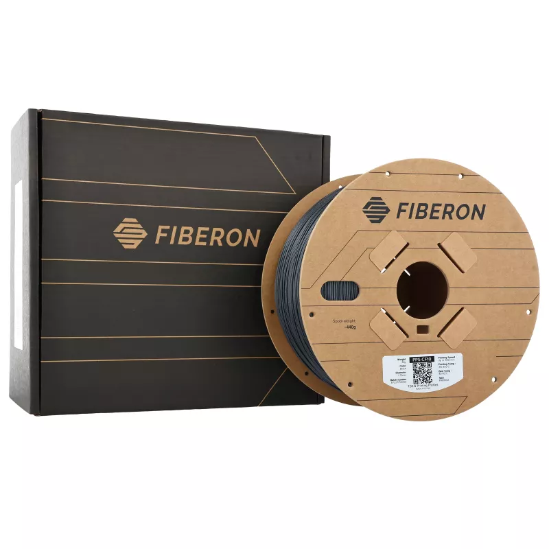 Polymaker Fiberon PPS-CF10 3D-Drucker-Filament, 1,75 mm, 3 kg, Schwarz