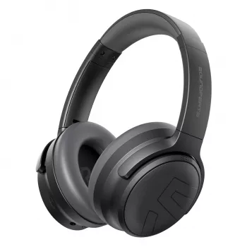 Soundpeats Space Pro Kabellose Over-Ear-Kopfhörer mit Hybrid-ANC, LDAC, 61h Akku - Schwarz