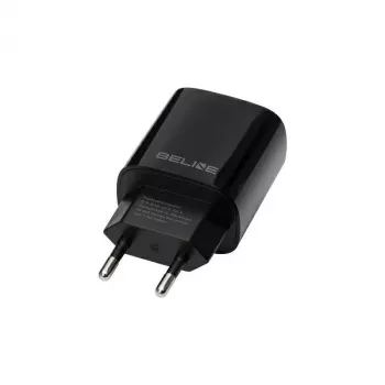 Beline GaN 30W USB-C PD + USB-A QC Wandladegerät Schwarz (nur Netzteil)