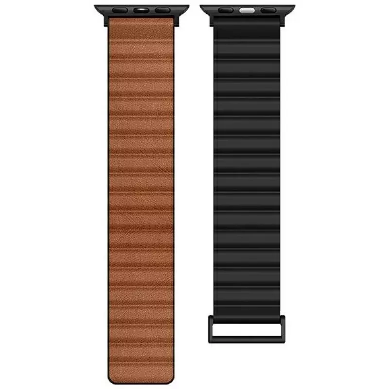 Beline Magnetic Pro Armband für Apple Watch 38/40/41mm Schwarz/Braun