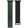 Beline Magnetic Pro Armband für Apple Watch 42/44/45/49mm Schwarz/Grün
