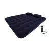 AVENLI XXL aufblasbare Luftmatratze Set 203x183x22 cm Queensize mit Fußpumpe und Reparaturset