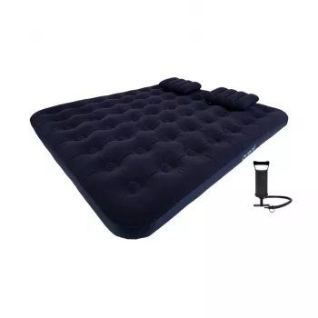 AVENLI XXL aufblasbare Luftmatratze Set 203x183x22 cm Queensize mit Fußpumpe und Reparaturset