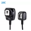 JJC FC-E3 Off-Kamera TTL-Blitz-Synchronkabel für Canon EOS, 1,3 m Spiralkabel, E-TTL II Durchschleifung