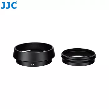 JJC LH-JXHALF Gegenlichtblende mit 37 mm Filteradapterring für Fujifilm X Half, Schwarz