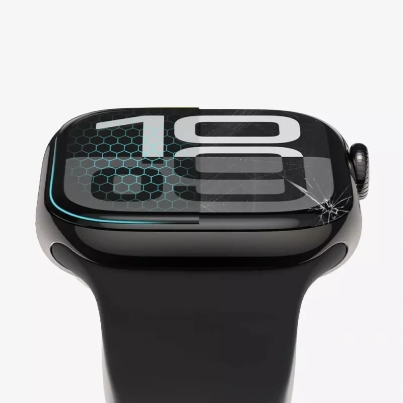 Tech-Protect Glass Flex+ Displayschutz für Apple Watch 10/11 (46 mm) 2er-Pack Schwarz