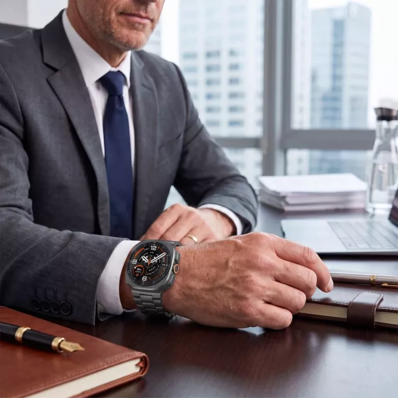 TECH-PROTECT Edelstahl-Armband für Samsung Galaxy Watch Ultra 1/2 47mm Schwarz