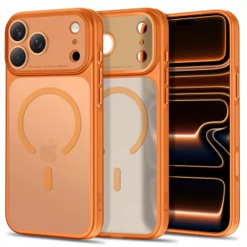 TECH-PROTECT MagPrime MagSafe-Hülle für iPhone 17 Pro Max / 18 Pro Max - Matt Cosmic Orange