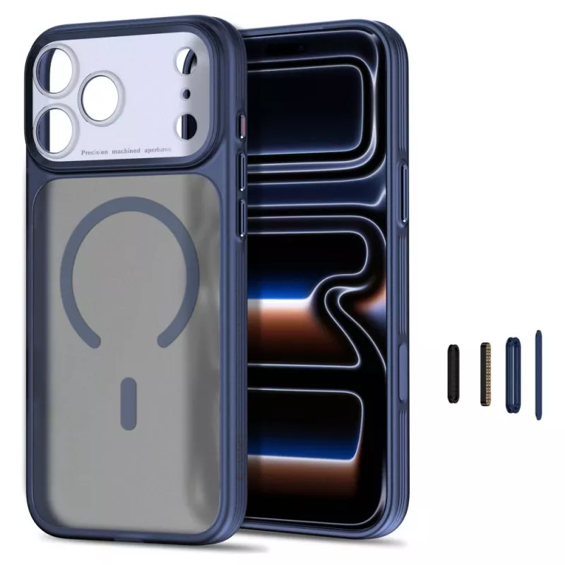 TECH-PROTECT MagPrime MagSafe-Hülle für iPhone 17 Pro / 18 Pro, Matt Dunkelblau