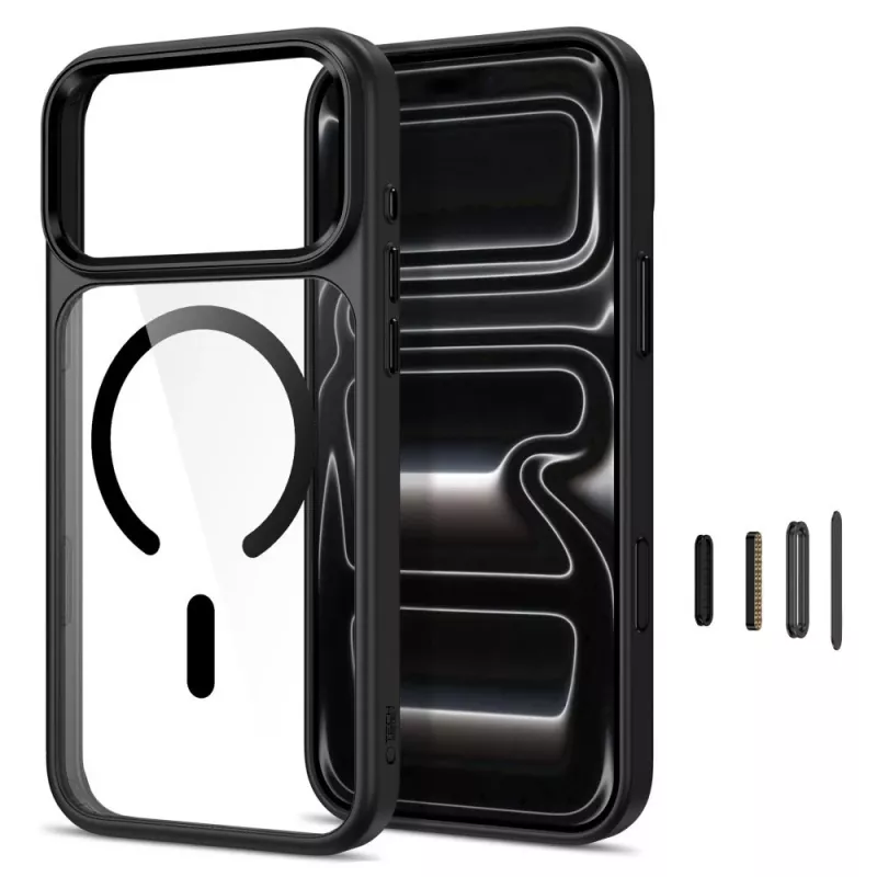 Tech-Protect Magmat MagSafe-Hülle für iPhone 17 Pro / 18 Pro Schwarz/Klar