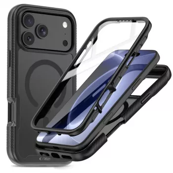 Tech-Protect Defense MagSafe Hülle für iPhone 17 Pro Max / 18 Pro Max, Matt Schwarz