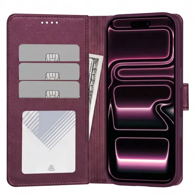 TECH-PROTECT MagSafe Wallet-Hülle für iPhone 17 Pro / 18 Pro, Maulbeer