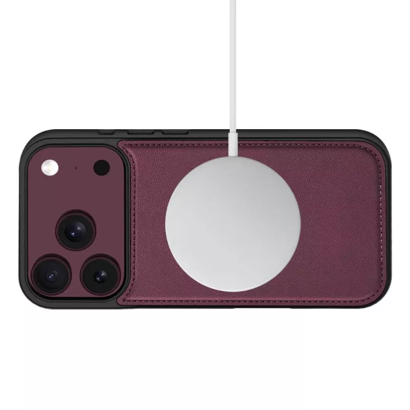 TECH-PROTECT MagSafe Wallet-Hülle für iPhone 17 Pro / 18 Pro, Maulbeer