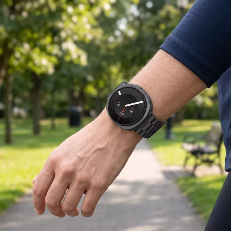 TECH-PROTECT Edelstahlarmband für Samsung Galaxy Watch 8 / 9 / Classic (40 / 44 / 46 mm) Schwarz