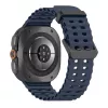 Tech-Protect Iconband Pro Silikon Armband für Samsung Galaxy Watch Ultra 1/2 47mm Blau