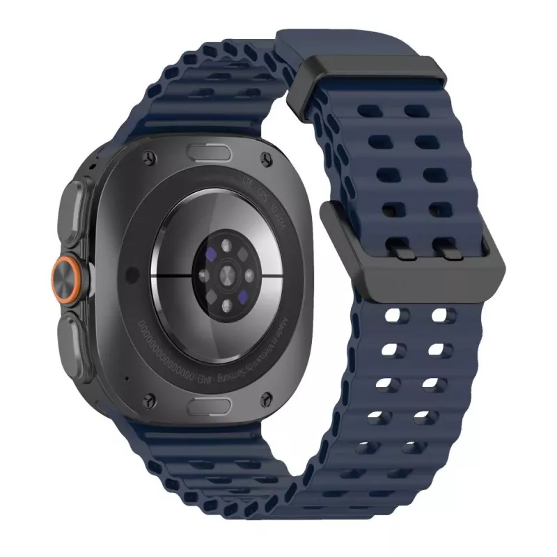 Tech-Protect Iconband Pro Silikon Armband für Samsung Galaxy Watch Ultra 1/2 47mm Blau