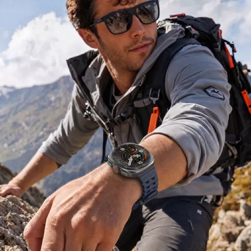 Tech-Protect Iconband Pro Silikon Armband für Samsung Galaxy Watch Ultra 1/2 47mm Blau